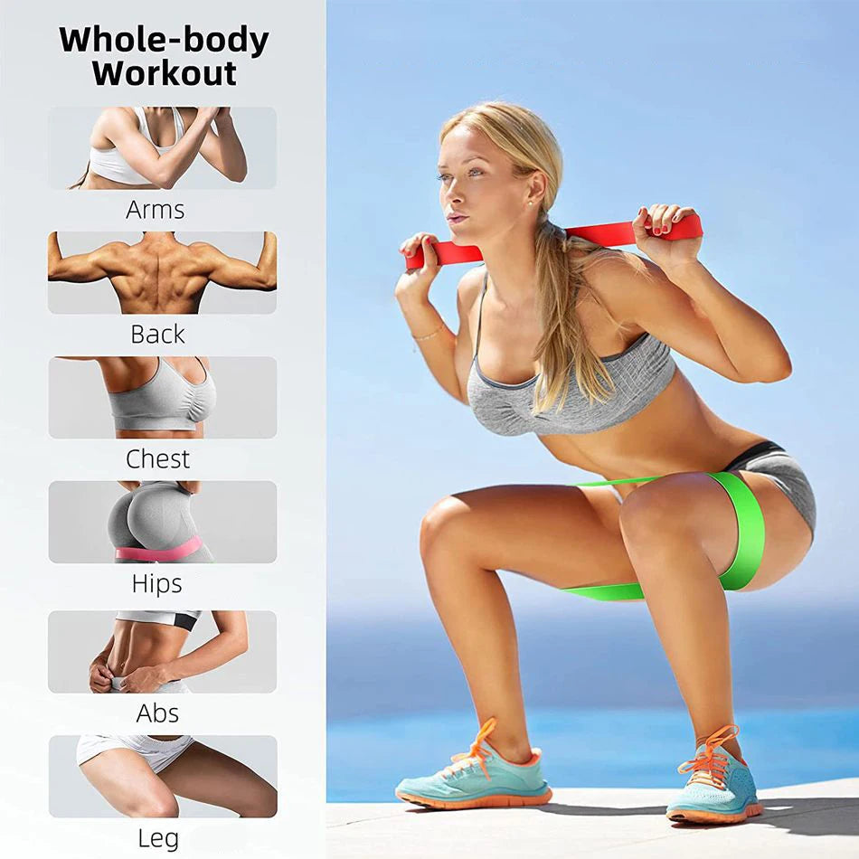 Elastyczne Gumy Oporowe Fitness do Treningu Domowego, Jogi i Siłowni