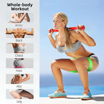 Elastyczne Gumy Oporowe Fitness do Treningu Domowego, Jogi i Siłowni